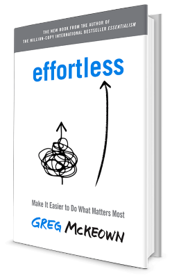 Book cover: 'Effortless' by Greg McKeown