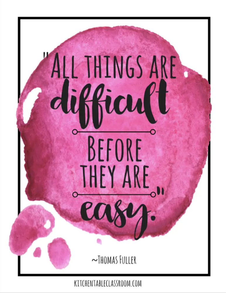 thomas fuller quote on pink decorative image